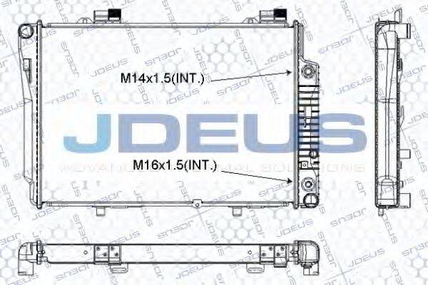 JDEUS RA0170370 Радиатор, охлаждение двигателя