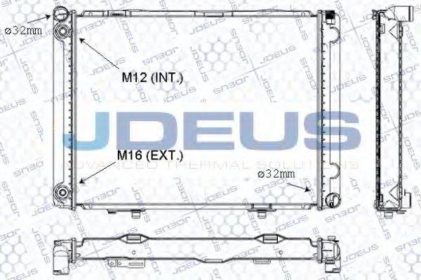 JDEUS RA0170440 Радиатор, охлаждение двигателя