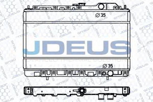 JDEUS RA0180130 Радиатор, охлаждение двигателя