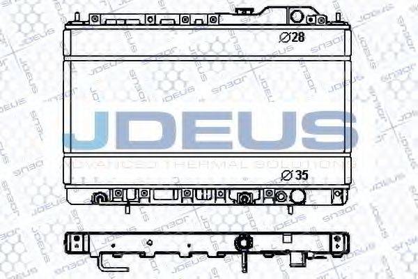 JDEUS RA0180160 Радиатор, охлаждение двигателя