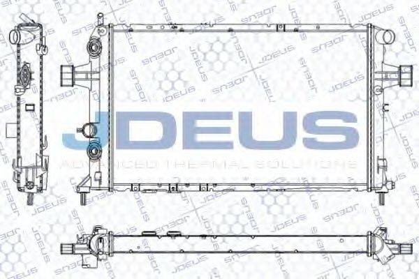 JDEUS RA0200810 Радиатор, охлаждение двигателя