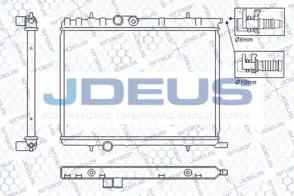 JDEUS RA0210331 Радиатор, охлаждение двигателя