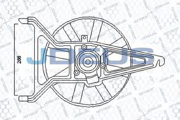 JDEUS EV07M490 Вентилятор, охлаждение двигателя