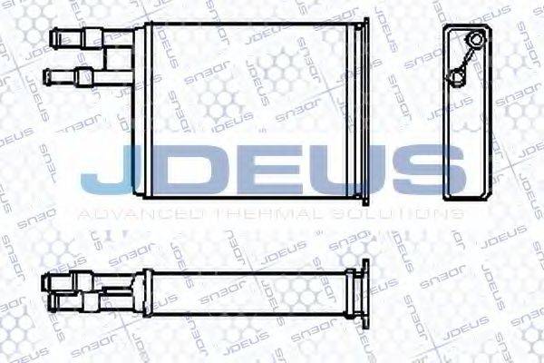 JDEUS RA2070050 Теплообменник, отопление салона