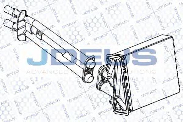 JDEUS RA2111030 Теплообменник, отопление салона