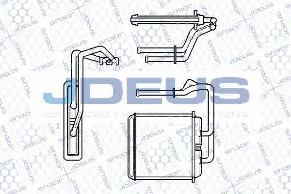 JDEUS RA2140001 Теплообменник, отопление салона