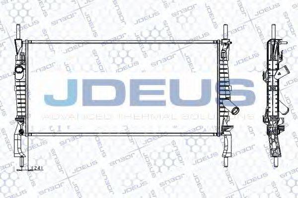 JDEUS RA0121170 Радиатор, охлаждение двигателя