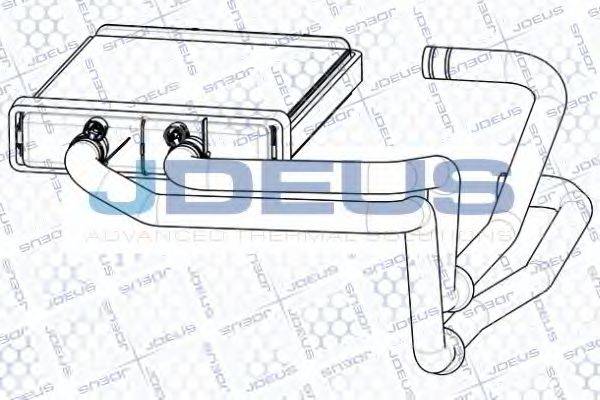 JDEUS RA2140080 Теплообменник, отопление салона