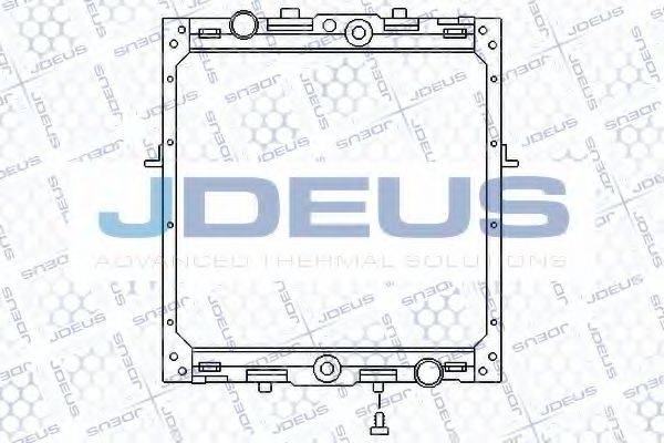 JDEUS 108M02 Радиатор, охлаждение двигателя