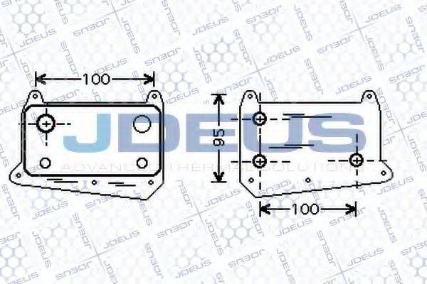 JDEUS 417M25 масляный радиатор, двигательное масло