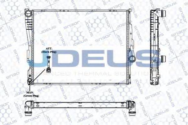 JDEUS RA0050760 Радиатор, охлаждение двигателя