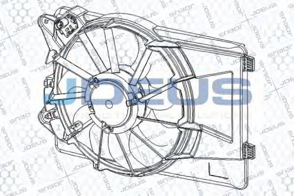 JDEUS EV150006 Вентилятор, охлаждение двигателя