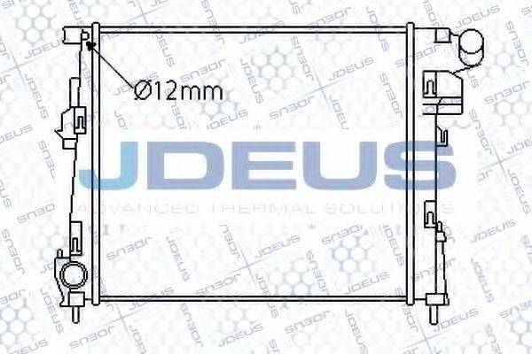 JDEUS 020M73 Радиатор, охлаждение двигателя