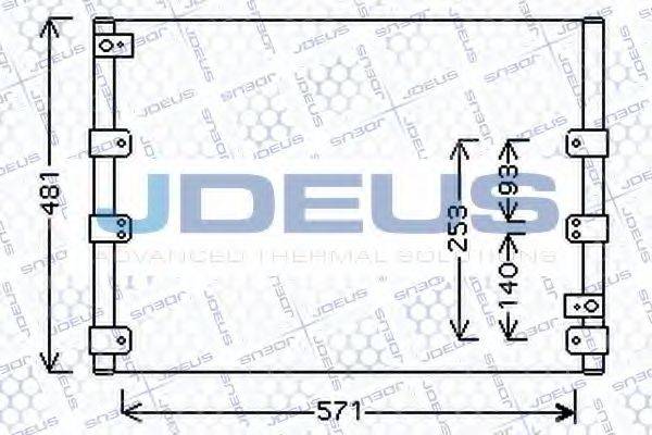 JDEUS 728M44 Конденсатор, кондиционер