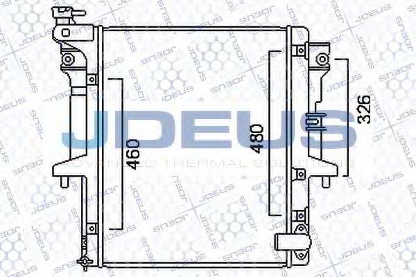JDEUS 018M44 Радиатор, охлаждение двигателя