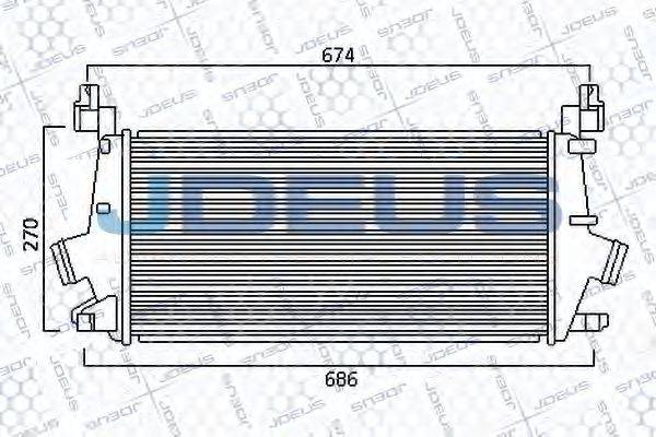 JDEUS 820M75 Интеркулер