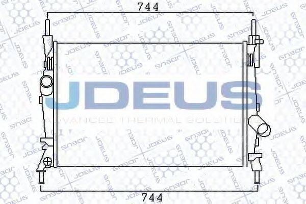 JDEUS 012M37 Радиатор, охлаждение двигателя