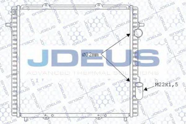 JDEUS 023B46A Радиатор, охлаждение двигателя