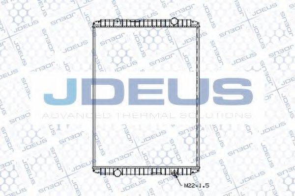 JDEUS 123M08B Радиатор, охлаждение двигателя