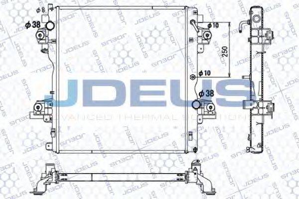 JDEUS 028M81 Радиатор, охлаждение двигателя