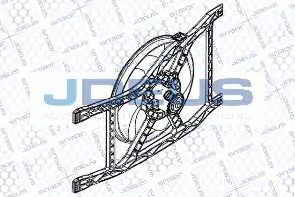 JDEUS EV879610 Вентилятор, охлаждение двигателя