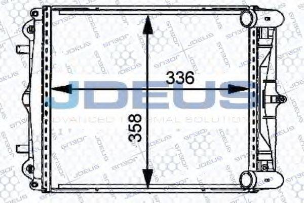 JDEUS 043M10 Радиатор, охлаждение двигателя