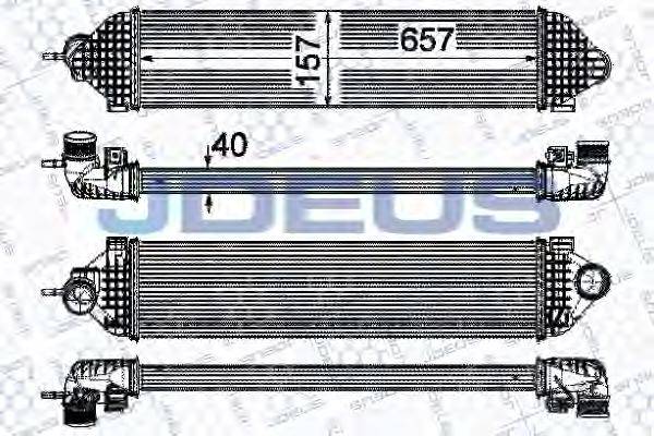 JDEUS 812M38 Интеркулер