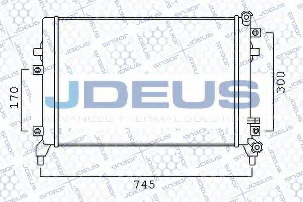 JDEUS 001M30 Низкотемпературный охладитель, интеркулер