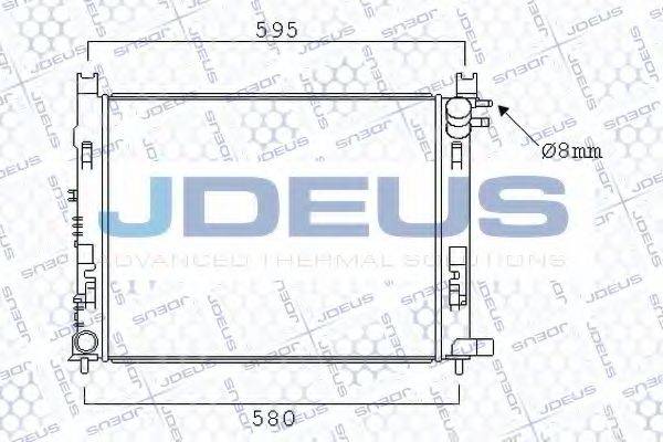 JDEUS 023M95 Радиатор, охлаждение двигателя