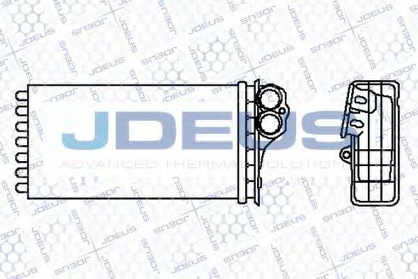 JDEUS 207M58 Теплообменник, отопление салона