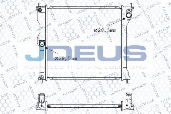 JDEUS 018M72 Радиатор, охлаждение двигателя