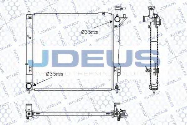 JDEUS 054M48 Радиатор, охлаждение двигателя