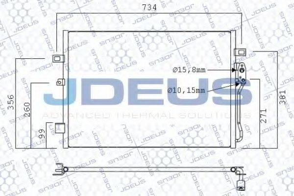 JDEUS 711M68 Конденсатор, кондиционер