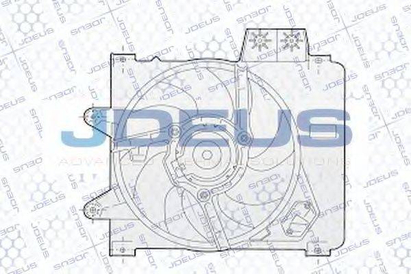 JDEUS EV02283 Вентилятор, охлаждение двигателя