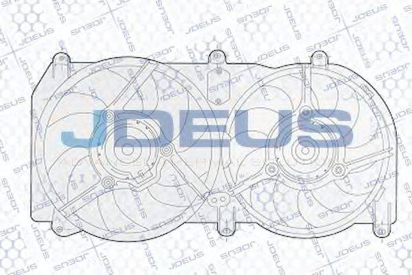 JDEUS EV02284 Вентилятор, охлаждение двигателя