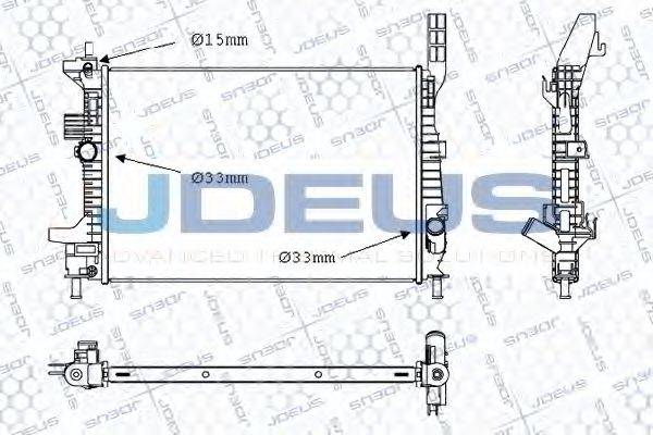 JDEUS 012M46 Радиатор, охлаждение двигателя