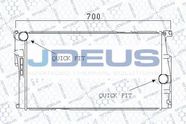 JDEUS 005M32 Радиатор, охлаждение двигателя