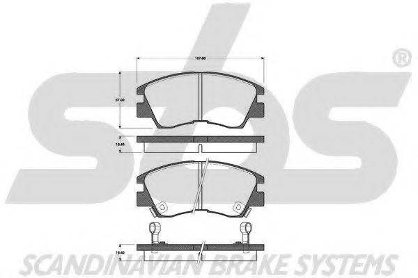 SBS 1501223006 Комплект тормозных колодок, дисковый тормоз