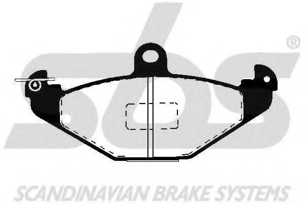 SBS 1501223926 Комплект тормозных колодок, дисковый тормоз