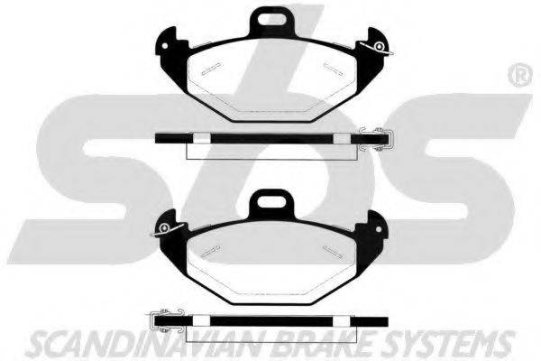 SBS 1501223942 Комплект тормозных колодок, дисковый тормоз