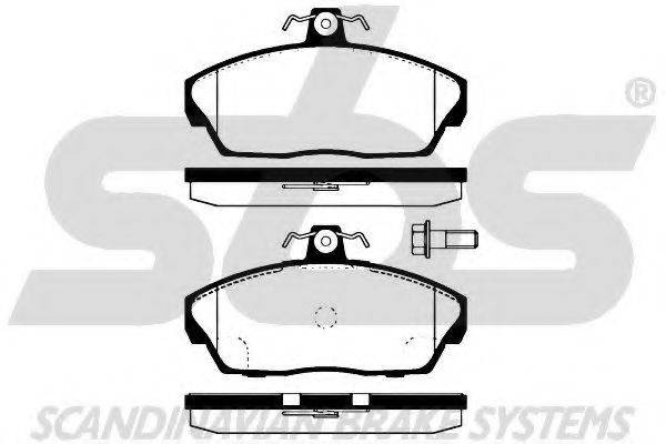 SBS 1501224022 Комплект тормозных колодок, дисковый тормоз