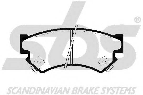 SBS 1501224407 Комплект тормозных колодок, дисковый тормоз