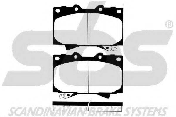 SBS 1501224548 Комплект тормозных колодок, дисковый тормоз