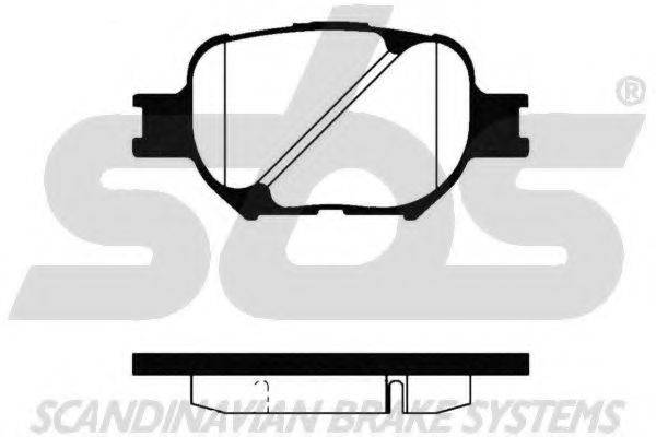 SBS 1501224567 Комплект тормозных колодок, дисковый тормоз