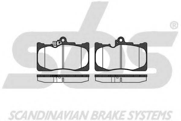 SBS 1501224573 Комплект тормозных колодок, дисковый тормоз