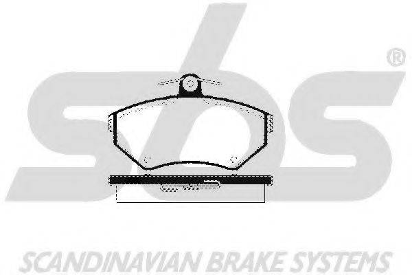 SBS 1501224746 Комплект тормозных колодок, дисковый тормоз