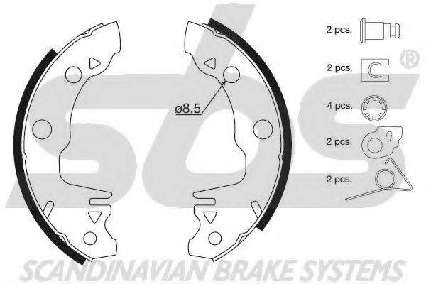 SBS 18512799228 Комплект тормозных колодок