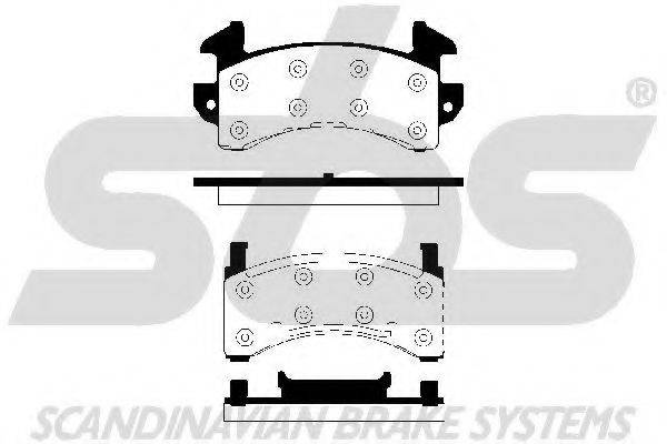 SBS 1501229201 Комплект тормозных колодок, дисковый тормоз