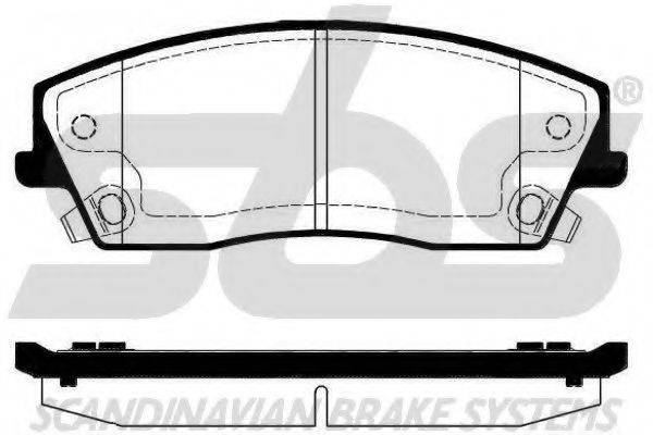 SBS 1501229325 Комплект тормозных колодок, дисковый тормоз