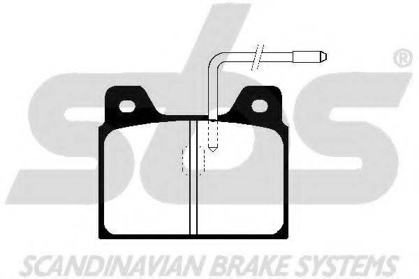 SBS 1501229941 Комплект тормозных колодок, дисковый тормоз